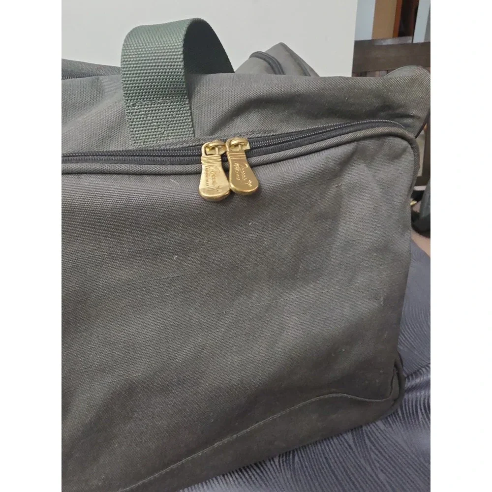 Vintage Ricardo Beverly Hills Forest Green Travel Duffel Bag Overnighter...